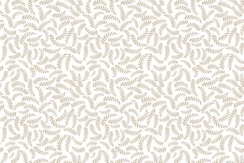 Elegant pattern leaf seamless. Beige wreath leaves textile print. Vector イラスト素材