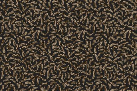 Elegant pattern leaf seamless. Beige wreath leaves textile print. Vector Illustrazione stock