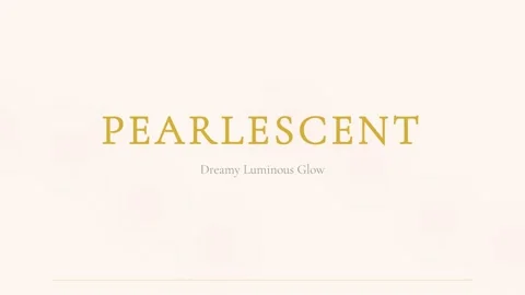 Elegant pearlescent word typography on a soft cream background for luxury b.. Stock-Footage 336879734