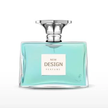 Elegant perfume bottle with label Stock-Illustration