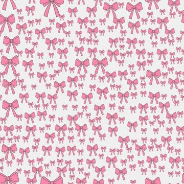 Elegant pink bows form a continuous decorative graphic texture Иллюстрация