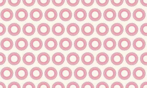Elegant pink circular pattern on white background.  Perfect for website desig Stock Illustration