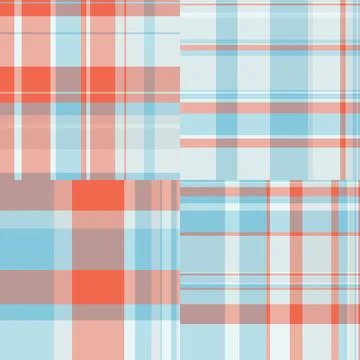 Elegant plaid pattern bundle prepared for wedding stationery. The pack adds.. Stock Illustration