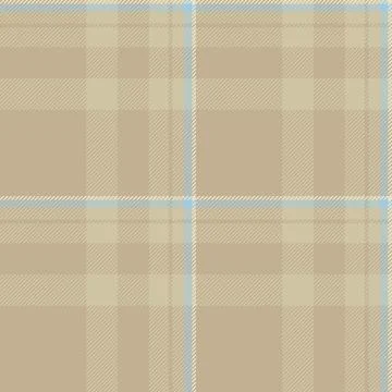 Elegant plaid pattern featuring soft tan and subtle blue lines, creating a .. Stock Illustration