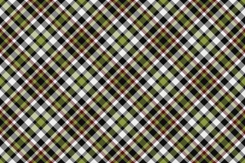 Elegant plaid pattern with green, black, red and white. A classic textile des Stock Illustration