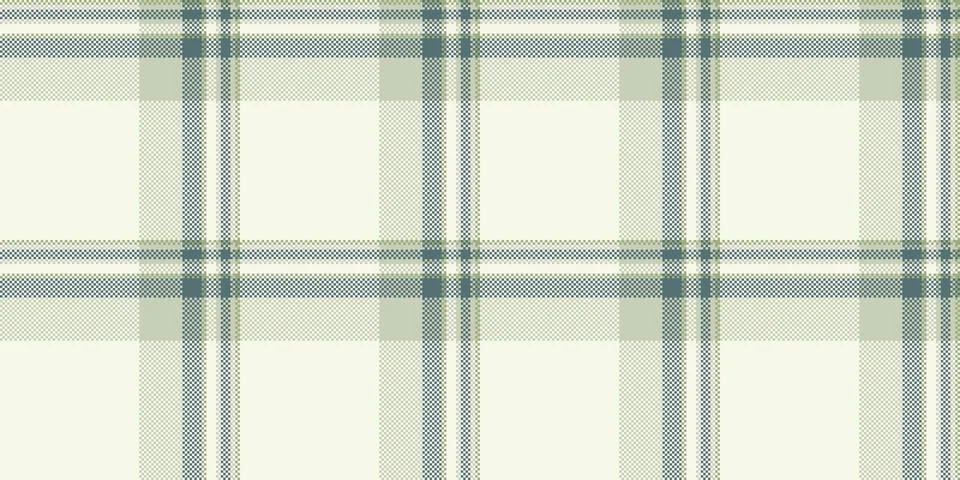 Elegant plaid pattern with intersecting lines in soft green and blue hues. Ve Illustrazione stock