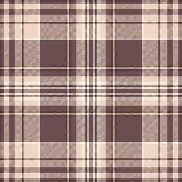 Elegant plaid pattern in mocha and beige hues. A classic, timeless design ide Stockillustratie