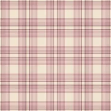 Elegant plaid pattern in muted blush tones. A timeless texture for background Stock Illustration