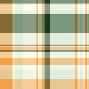 Elegant plaid pattern in muted orange, green, and cream tones.  Perfect for t Stock Illustration
