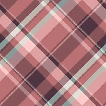 Elegant plaid pattern in muted pinks and plums. Classic design for background 스톡 일러스트