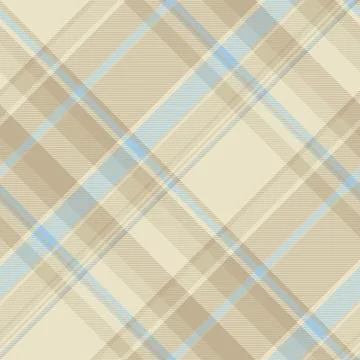 Elegant plaid pattern in neutral tones with subtle blue accents. Ideal for ba Illustrazione stock