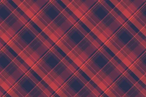 Elegant plaid pattern in red  navy. A versatile textile background for fashio Stock Illustration