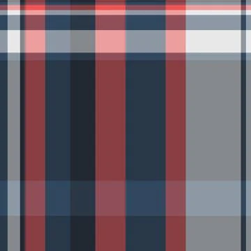Elegant plaid pattern. Seamless checkered backdrop in red, blue, and gray ton Illustrazione stock