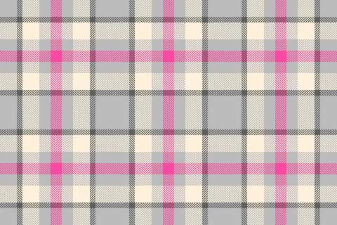 Elegant plaid pattern in soft hues. A classic tartan design with pink accen.. Stock Illustration