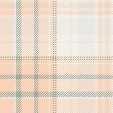 Elegant plaid pattern in soft peach and gray tones. Versatile for backgroun.. Stock Illustration