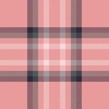 Elegant plaid pattern with a soft pink hue and subtle texture. Seamless desig Illustrazione stock