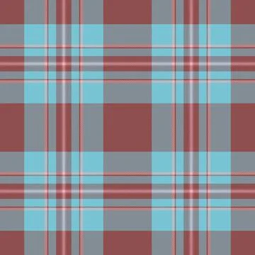 Elegant plaid pattern in teal and rust. Textile design with intersecting line Ilustración de archivo