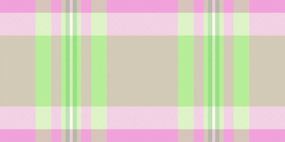 This elegant plaid tartan pattern features soft pastel pink, light green, and Stock Illustration