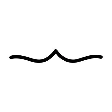 Elegant pointed wave divider vector illustration for invitations, logos, an.. Stock Illustration