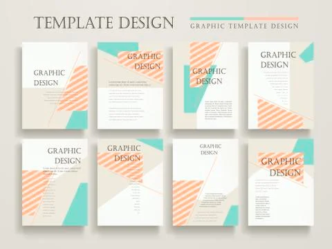 Elegant poster template design Stock Illustration