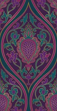 Elegant purple pattern. Stock Illustration