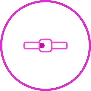 Elegant Purple Toggle Switch Icon Design on White Background for Modern Int.. Stockillustratie