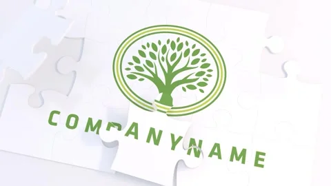 Elegant Puzzle Logo Stock After Effects
