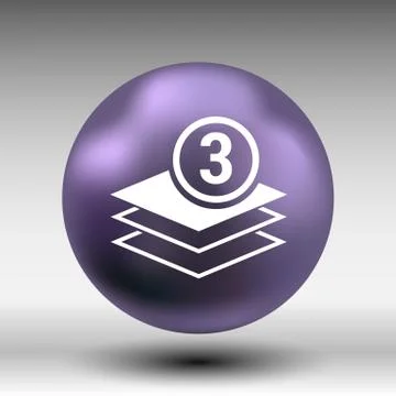 Elegant pyramid multiple layer element icons business イラスト素材