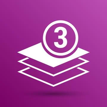 Elegant pyramid multiple layer element icons business イラスト素材