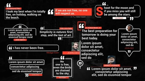 Elegant Quotes Titles Stockmateriaal After Effects