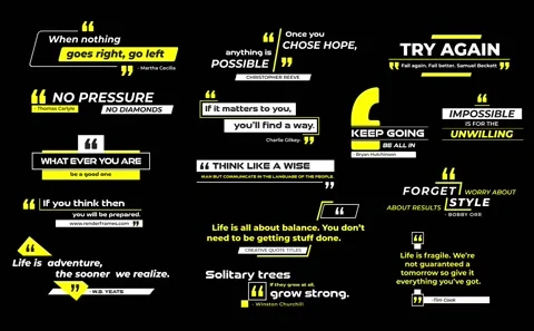 Elegant Quotes Titles Modèle After Effects