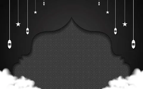 Elegant Ramadan Kareem Background. Vector illustration. Stock Illustration