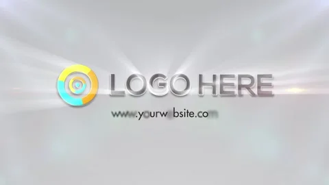 Elegant Rays Logo V1 스톡 After Effects