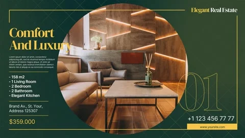 Elegant Real Estate Property Slideshow Stock After Effects