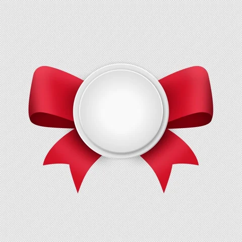 Elegant Red Badge Stock Footage 312708162