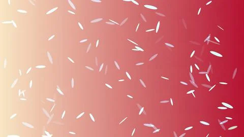 Elegant red gradient background with falling petals イラスト素材