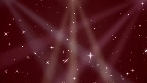 Elegant Red Looping Background with Shimmering Glitter and Stage Light Beams Stock Footage 344832225