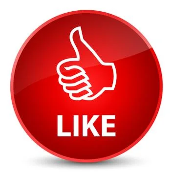 Like elegant red round button Stock Illustration