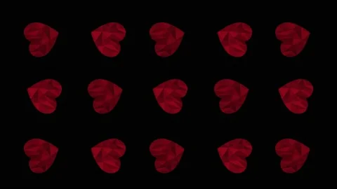 Elegant repeating heart animation Stock Footage 130849764