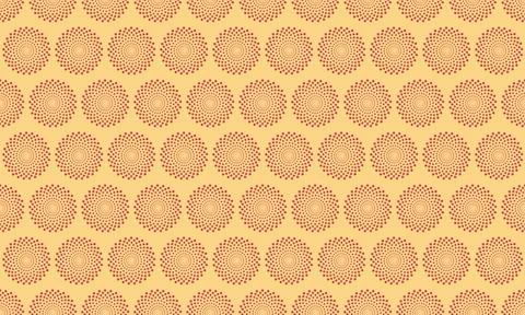 Elegant repeating pattern of subtle, swirling circles in warm, earthy tones.  Stock Illustration
