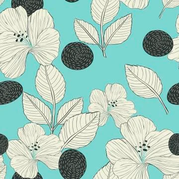 Elegant retro seamless pattern background Stock Illustration