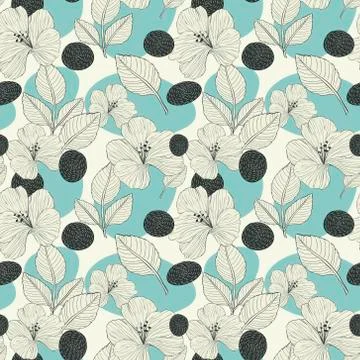 Elegant retro seamless pattern background Stock Illustration