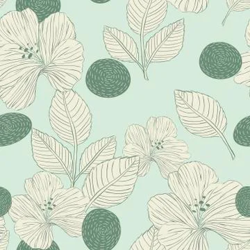 Elegant retro seamless pattern background Stock Illustration