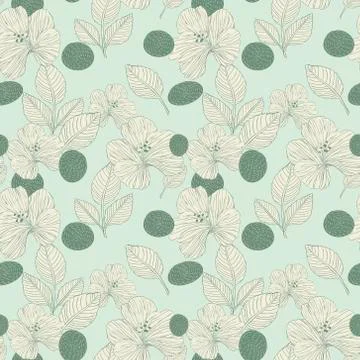 Elegant retro seamless pattern background Stock Illustration