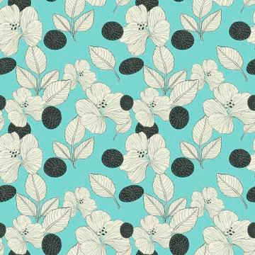 Elegant retro seamless pattern background Stock Illustration