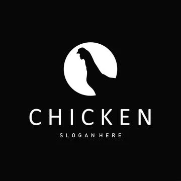 Elegant rooster logo with sharp geometric design and premium look Stock Illustration