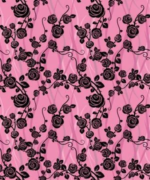 Elegant roses background Stock Illustration