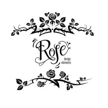 Elegant roses design Illustrazione stock