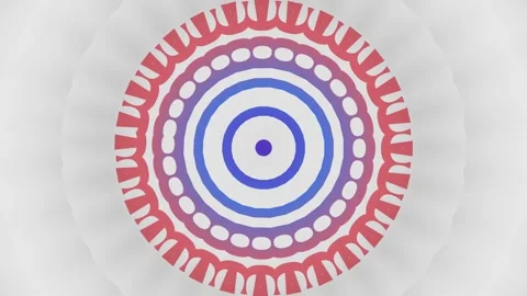 Elegant rotating mandala kaleidoscope loop with premium abstract symmetry Stock-Footage 336507382