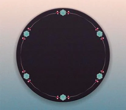 Elegant round plate Stock-Illustration